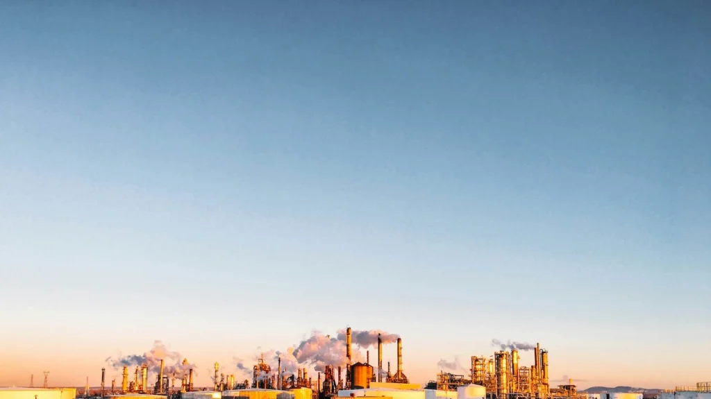 refinery seen from a distance