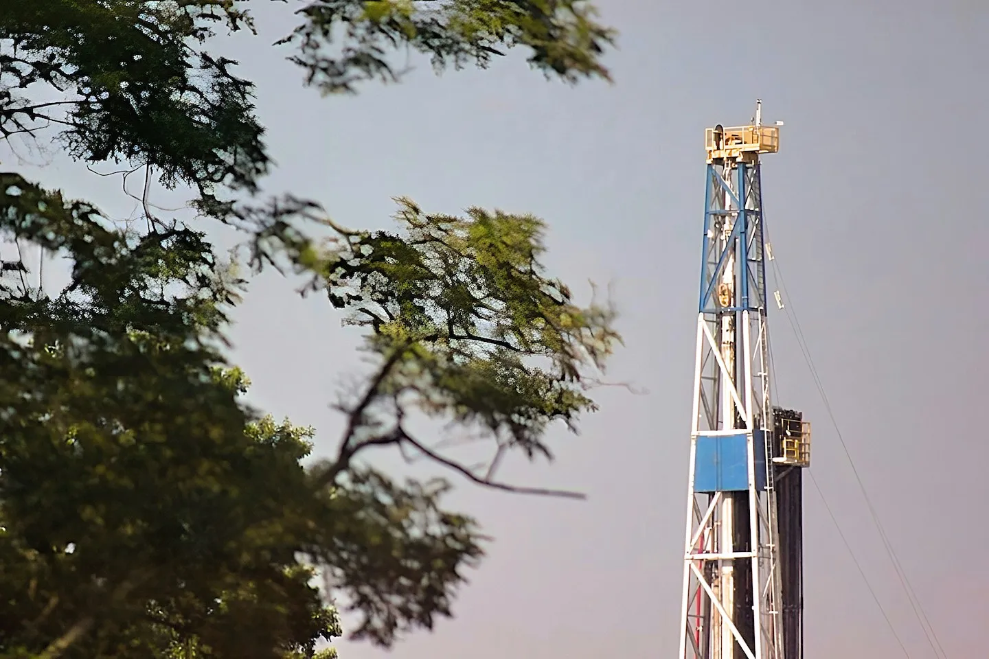 Shale fracking rig in United States.