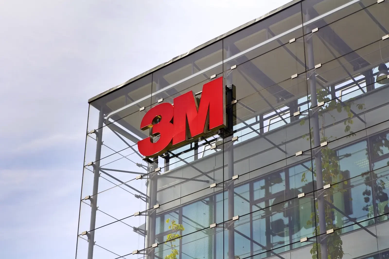 3M Company building with courtyard area.