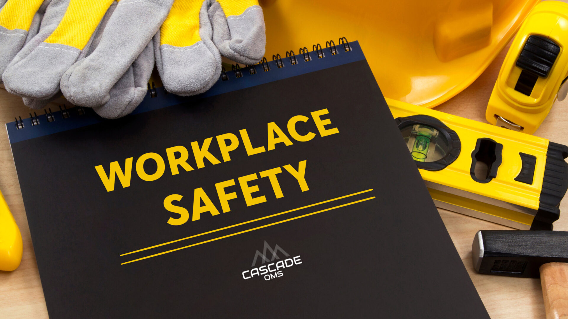Workplace safety plan manual with cascade qms logo on it