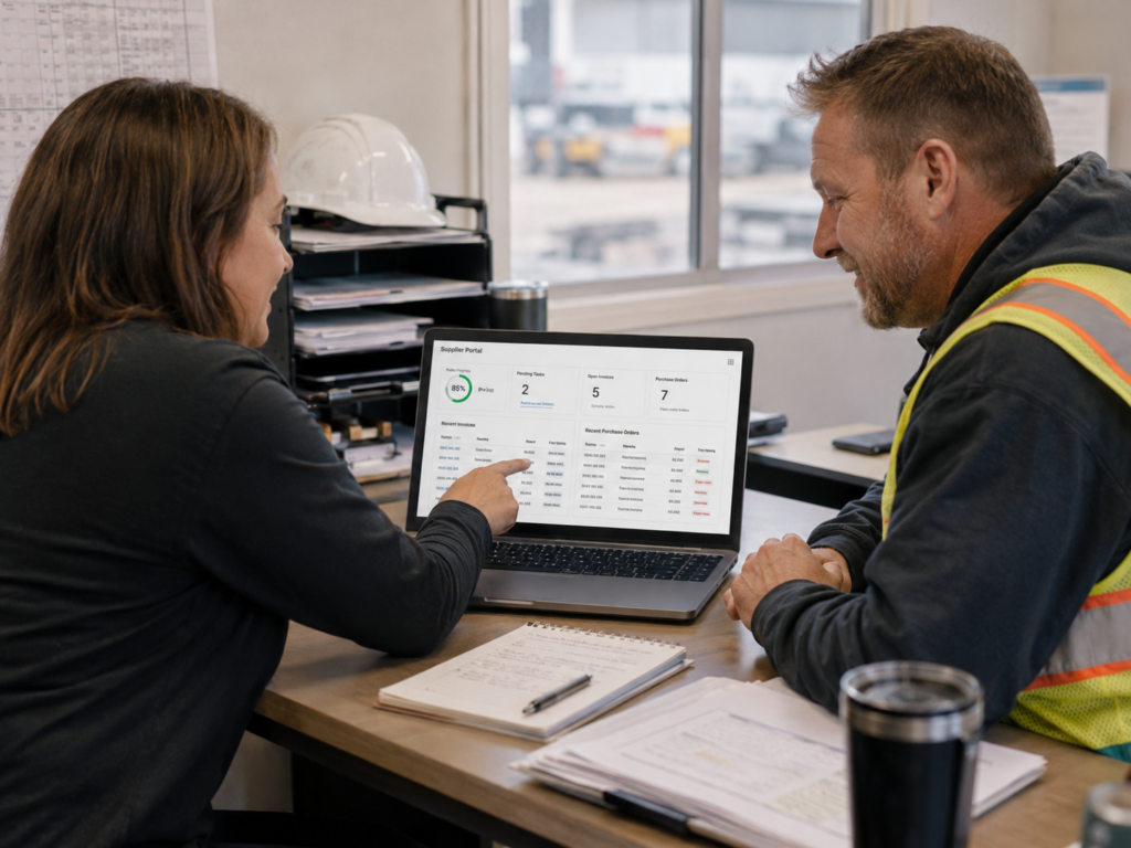 Vendor receiving Coupa Supplier Portal management support for onboarding, invoices, and customer requirements